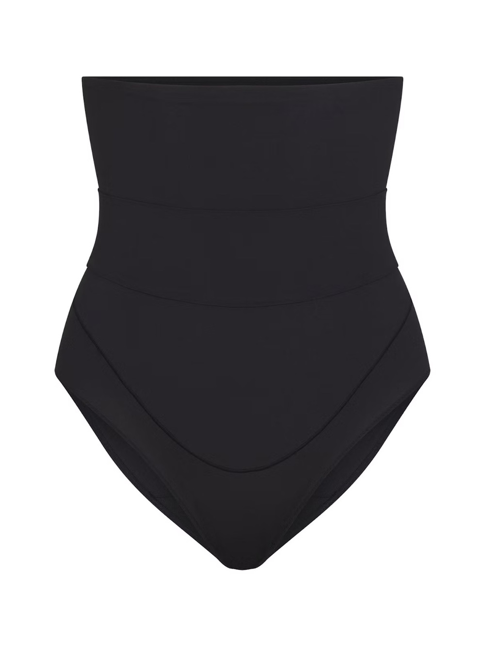 Skims Fits Everybody Maternity Banded High Waisted Brief Onyx Black Medium